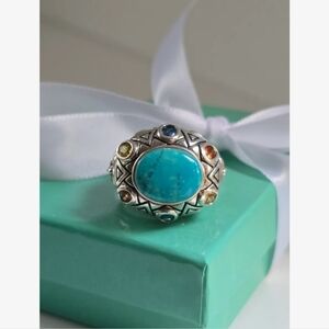 Turquoise and Gemstone Ring